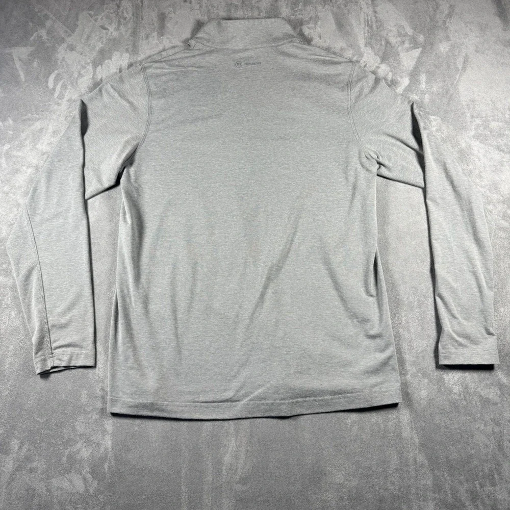 Travis Mathew Pullover Mens Medium Heather‎ Gray Quarter Zip Performance Golf